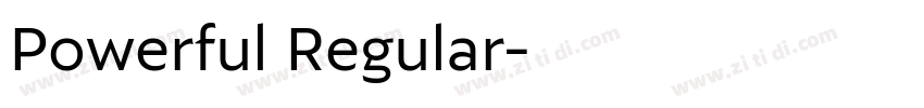 Powerful Regular字体转换